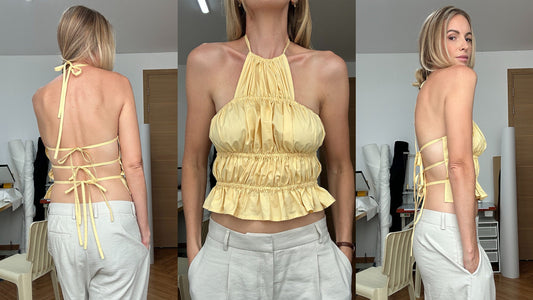 DIY Ruched Backless Top: Step-by-Step Tutorial