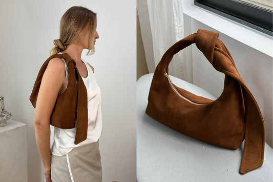 An Effortlessly Chic Tie Knot Bag (Free Sewing Pattern)